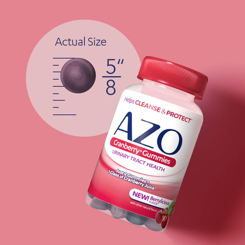 Suplemento Azo Cranberry Urinary Tract Health Gummies 40ct - Imagem 4