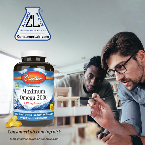 Suplemento Carlson Maximum Omega 2000 90 Cápsulas Gelatinosa - Imagem 8