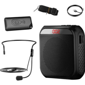 Amplificador De Voz, Microfone, Fone De Ouvido, 2200 Mah, Re