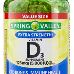 Vitamina D3 5000 Ui Spring Valley 400 Cápsulas Gelatinosas