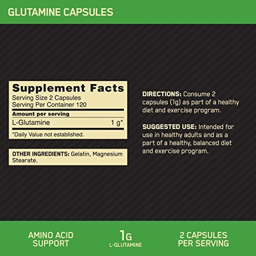 Cápsulas De Recuperação Muscular De L-glutamina De Nutrição - Imagem 2