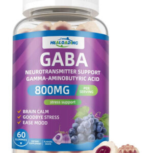 Healoading Gaba Gummies 800 Mg Suplementos Gaba Com L-teanin
