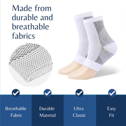6 Pares De Meias De Neurocompressão, - Imagem 3