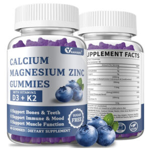 Gummies De Zinco De Magnésio De Cálcio Com Vitamina D3 E K2