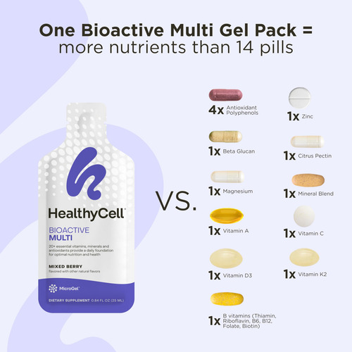 Suplemento De Gel Líquido Multiessencial Bioativo Healthycel - Imagem 5