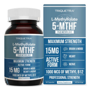 L Metil Folato 15mg Mais Cofator Metil B12 - Profission...