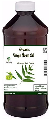 Óleo De Neem Orgânico - 100% Puro Prensado A Frio - 8 Onças