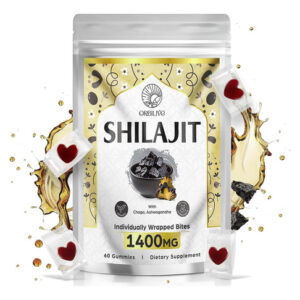 Gomas Shilajit Orbilive 1400 Mg, Gomas Orgânicas Puras Do Hi