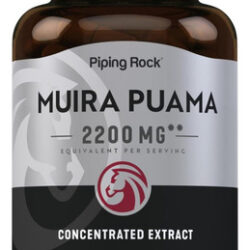 Extrato De Raiz De Piping Rock Muira Puama 2200 Mg | 120 Cáp