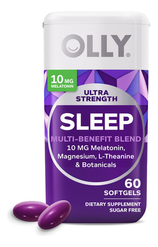 Cápsulas Gelatinosas Para Dormir Olly Ultra Strength Com 10