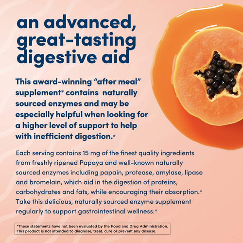 Suplemento American Health Super Papaya Enzyme 360 Comprimid - Imagem 4