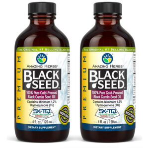 Óleo De Semente Preta Premium Amazing Herbs - Sem Glúten, Se