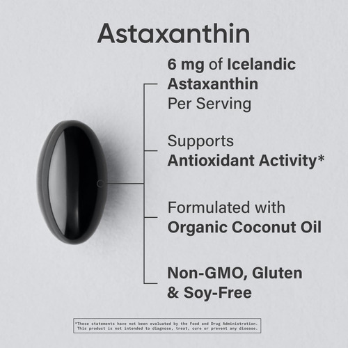 Sports Research® Astaxantina Em Cápsulas Moles Com Coco O... - Imagem 2