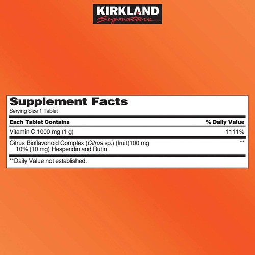 Vitamina C 1000mg Com 500 Comprimidos Importados - Imagem 2