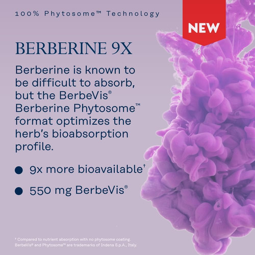 Solaray Berberine Phytosome - 9x De Absorção E Fácil De Dige - Imagem 4