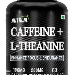 Nutrija Caffeine Natural 100mg Mais L-theanine (60 Cápsulas)
