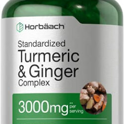 Suplemento Horbaach Turmeric Ginger 3000 Mg 180 Cápsulas Gel
