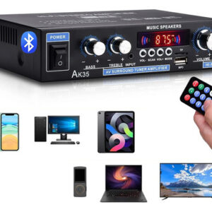 Amplificador De Áudio Digital Bluetooth Home De 2 Canais