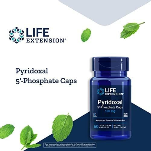 Life Extension Piridoxal 5-fosfato 100 Mg P5p Essential V - Imagem 3