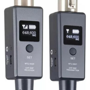Sistema Transmissor De Microfone Com Receptor Sem Fio Uhf Ds