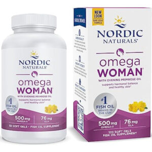 Nordic Naturals Omega Woman, Limão - 120 Cápsulas Gelatinosa