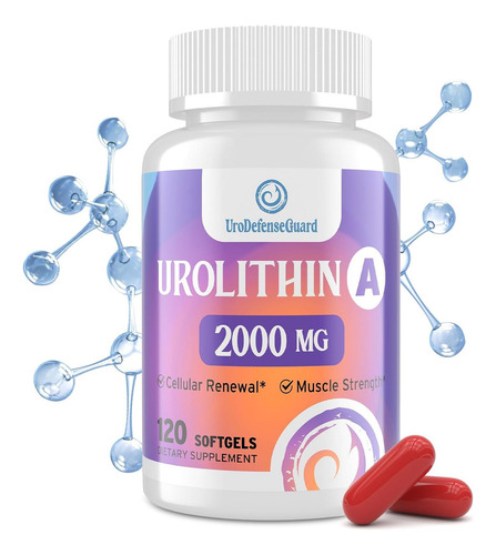 Urodefenseguard Urolithin A Supplement 2000mg Para Homens Mu