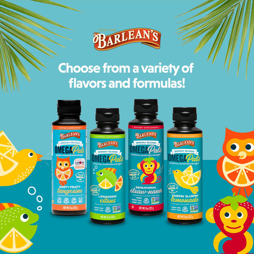 Suplemento Barlean's Omega Pals Omega 3 Para Crianças 240 Ml - Imagem 7