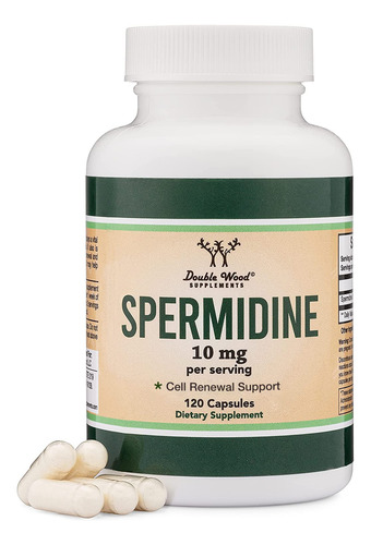 Suplemento Double Wood Spermidine 10mg 120 Cápsulas 99%