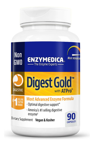 Suplemento Enzymedica Digest Gold + Atpro 90 Cápsulas