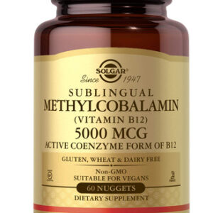 Suplemento Solgar Metilcobalamina Vitamina B12 5000mcg 60ct