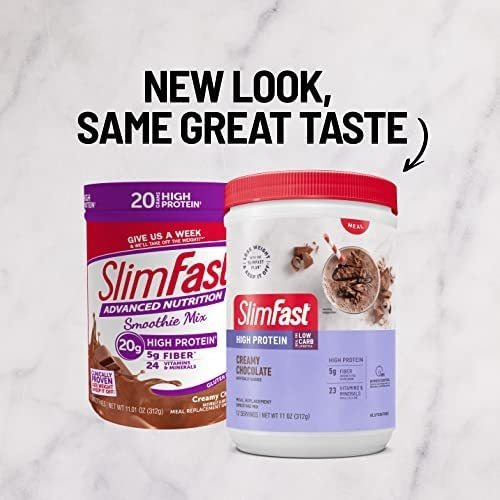 Proteína Em Pó De Creme De Chocolate Slimfast 11 Onças - Imagem 5