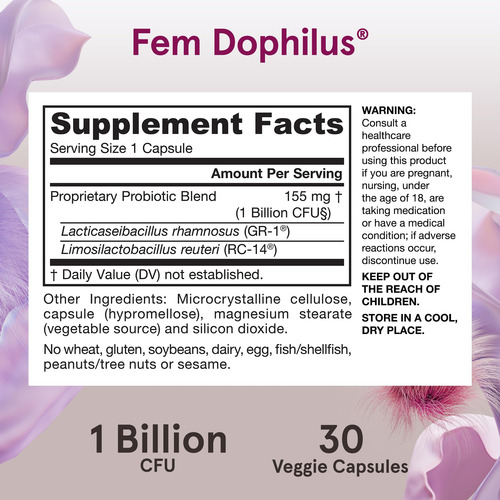 Suplemento Jarrow Formulas Fem-dophilus 30 Cápsulas Vegetais - Imagem 6