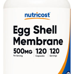 Suplemento Nutricost Egg Shell Membrane 500mg 120 Cápsulas