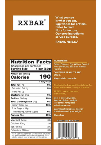 Barras De Proteína Rxbar, 12 G De Proteína, Lanches Sem Glút - Imagem 9