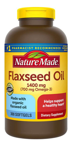 Flaxseed Nature Made 1400 Mg 700 Mg Omega-3 300ct