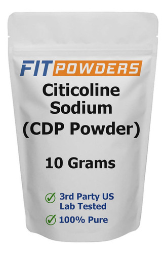 Pó De Citicolina Fitpowders, Pó De Colina Cdp 100% Puro Com