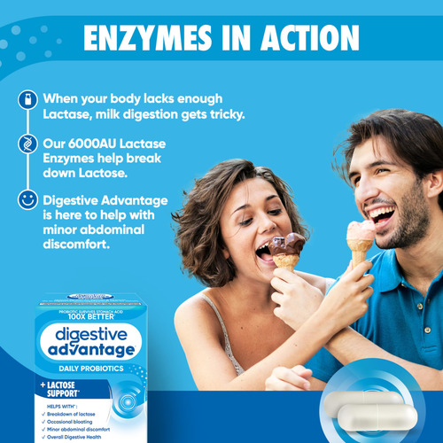 Suplemento Digestive Advantage Lactose Support 96 Comprimido - Imagem 6