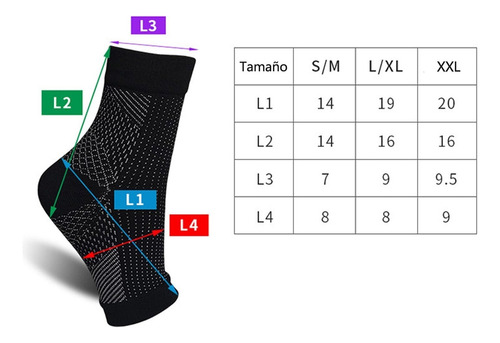 6 Pares De Meias De Neurocompressão, - Imagem 2