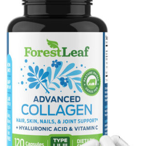 Suplemento Forestleaf Advanced Collagen Tipo 1, 2 E 3 120