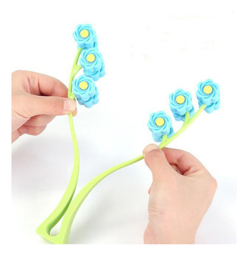 Rolo De Massagem Facial Massageador Facial Em Forma De Flor - Imagem 5