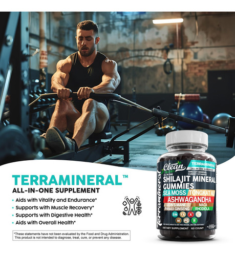 Gommias Terramineral Shilajit Com Moss Sea Irlandês Tongkat - Imagem 3