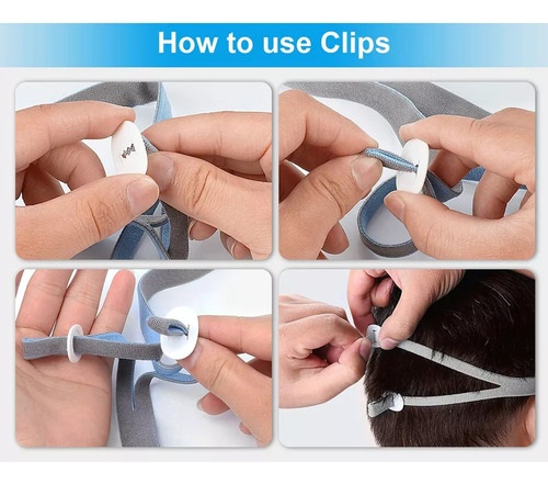 Capacete De 5 Peças Para Almofada Nasal Airfit P10, Alças De - Imagem 3