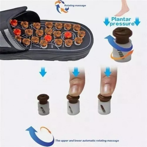 2025 Chinelo De Acupuntura Acupressão Reflexologia 38-45 A - Imagem 6