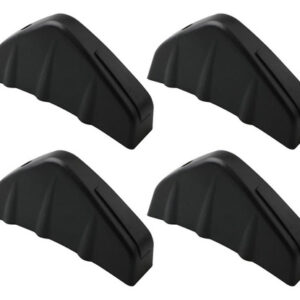 4 Peças Preto Pára-choque Traseiro Difusor Universal Carro