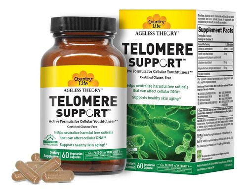 Suporte Telômero Country Life® Ageless Theory - Certificado