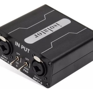 Isolador De Áudio Gx200 Mixer De Dois Canais 6.5 Xlr Audio I
