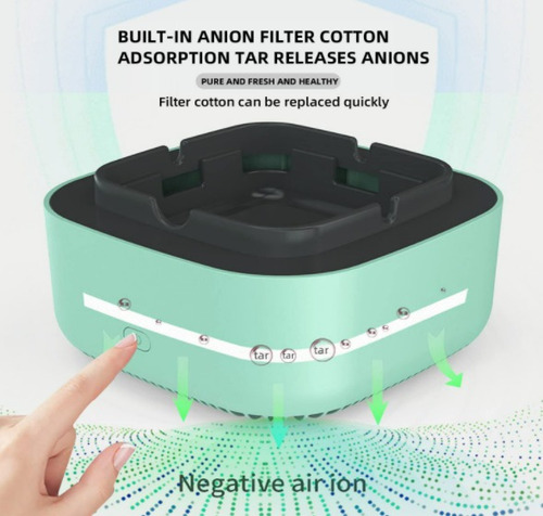 Purificador De Ar Cinzeiro Sem Fumaça Fumar Eletrônico - Imagem 4