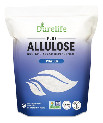 Adoçante De Alulose Durelife, 100% Puro, Sem Substituto Do A