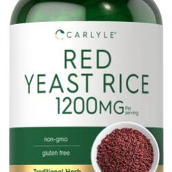 Suplemento Carlyle Red Yeast Rice 1200 Mg 250 Cápsulas
