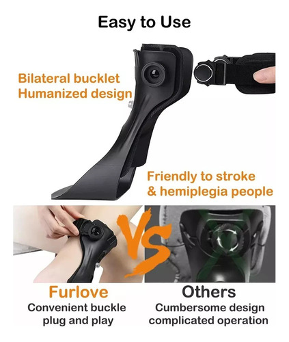 B Órtese Para Pé Caído Órtese De Pé Varo Para Hemiplegia - Imagem 4